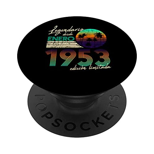 Cumpleaños Hombre Regalos Legendario Desde Enero 1953 PopSockets PopGrip Intercambiable