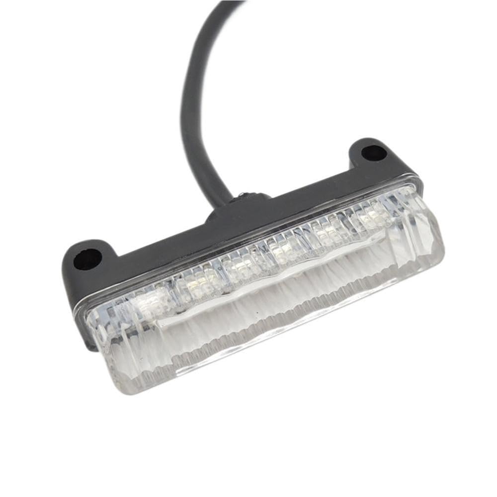 Luz trasera de motocicleta universal para rutas todoterreno e intermitente de placa 8