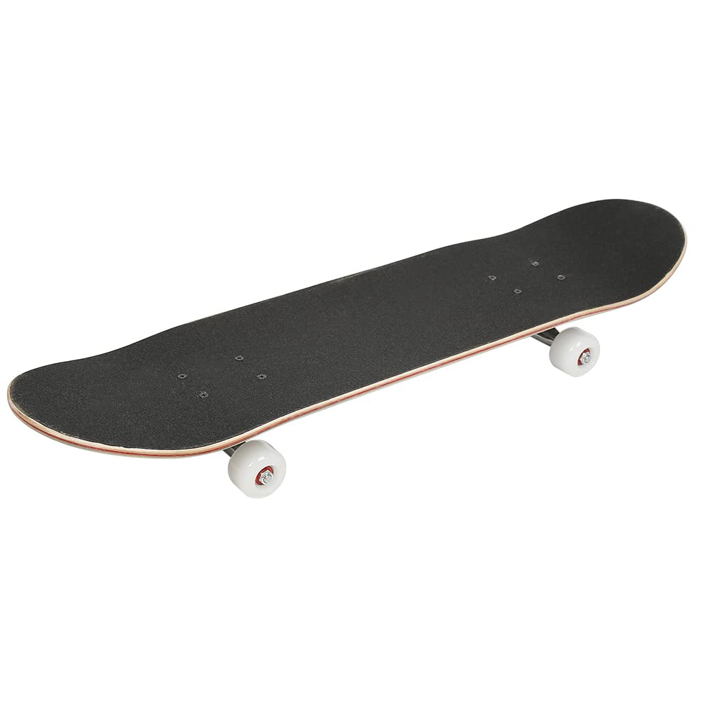 Complet Skateboard 31 Pouces - 7 Couches de Bois D'érable, Pré-Assemblé, Longboard Avec Roulement ABEC-9 Pour Ado Adultes (Bleu Foncé)