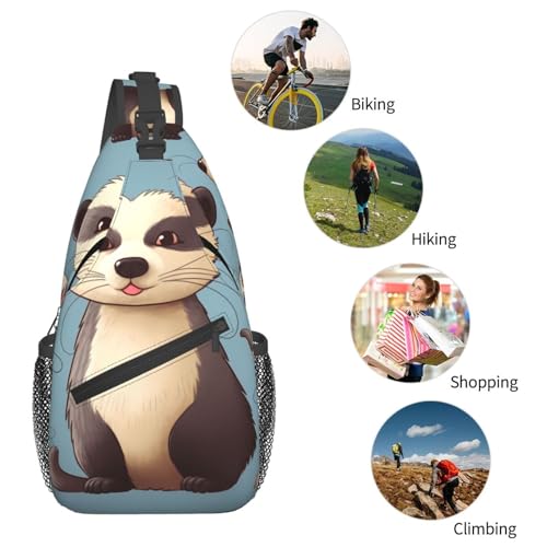 Bolso cruzado de pecho para hombre tipo mochila sling miniatura 6