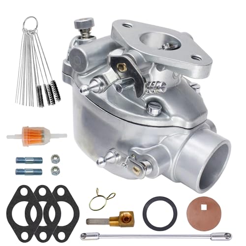 8N9510C Carburetor for Ford 8N 9N 2N Tractor 1939-1952 Marvel Schebler Carb Replaces 8N9510C-HD 8N9510C 9N9510A B3NN9510A TSX241A TSX33 with Linkage Rod Gasket and Screws Bolts