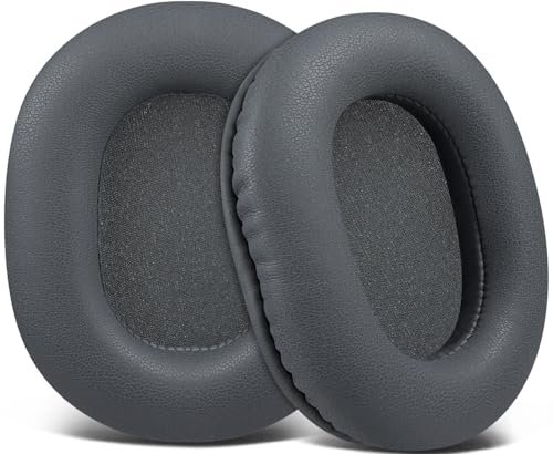 Image of SOULWIT Earpads Replacement for Audio Technica ATH M50X M50XBT M50RD M40X M30X M20X MSR7 SX1 Monitor Headphones, Ear Pads Cushions with Softer Protein Leather, High-Density Foam - Grey