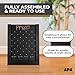 Ilyapa Tabletop Board Game - 13x17 Inch Portable Prize Drop Board for Events and Trade Show - Wooden A-Frame Whiteboard Sign, Black