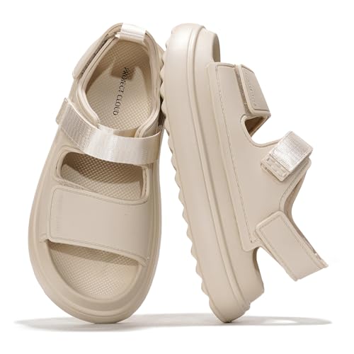 Project Cloud Platform Sandals for Women 2025 – Memory Foam Insol...