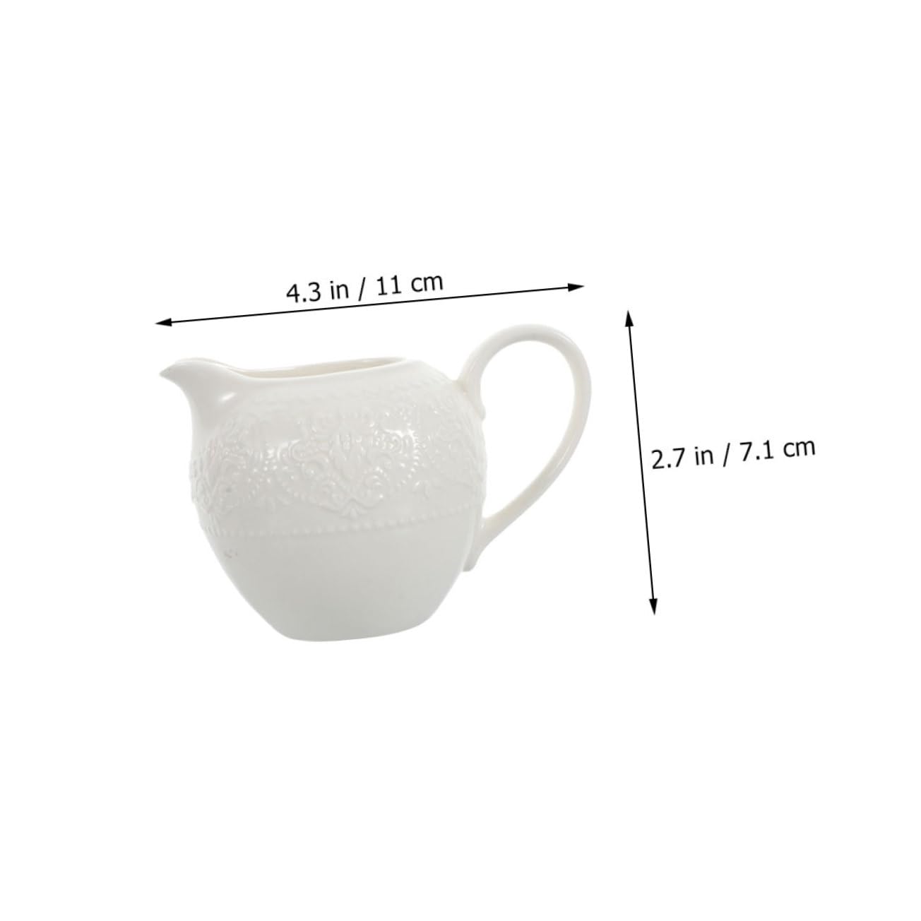 2 Piezas Hervidor de Leche Cerámico y Azucarero para Café, Leche y Azúcar, Diseño Simple y Práctico, Fácil de Limpiar, Adecuado para Desayuno, Merienda y Servicio en Mesa