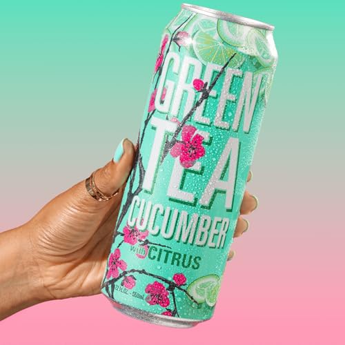 Image of AriZona Green Tea with Cucumber and Citrus - Big Can, 22 Fl Oz (24 Pack)