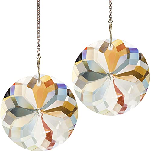TANOMA Window Hanging Crystals Prism Suncatcher for Windows, Rainbow Maker Pendant Sun Catchers