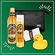 BRUBAKER Cosmetics Bier Badeset Geschenkset für Männer mit Kulturbeutel, Waschlappen und Quietscheente