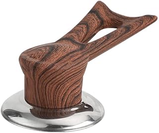 1 Piece Bakelite Pot Lid Knob Stand Universal Pot Lid Cover Knob Handle Cookware Long Handle Anti Scalding Pan Lid Replacement Knob Pot Lid Knob Handle for Pan Pot Cover, 3.54", Dark Wood-Color