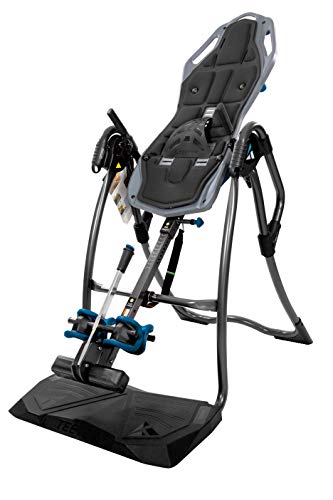 TEETER FitSpine LX9 Inversion Table with Comfort Cushion, 2019 Model, Deluxe Easy-to-Reach Ankle Lock, Back Pain Relief Kit, FDA-Registered