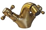  PAINI FRANCE ROBINETTERIE Mélangeur bidet bec fixe Tiffany Vieux Bronze - Robinetterie salle de bain