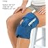 Aircast Cryo Cuff Knee Cold Therapy Machine Cooler for Cold Therapy Knee Solution - Blue - Large (20in - 31in)