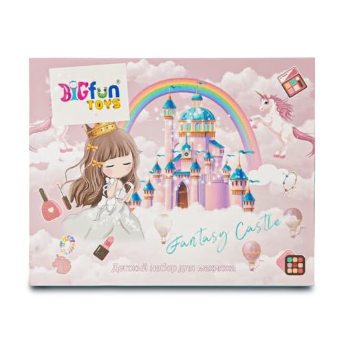 Image of ILEARNNGROW Kids Makeup Kit 28 Piece | Washable Pretend Play Set for Girls 4+ Unicorn