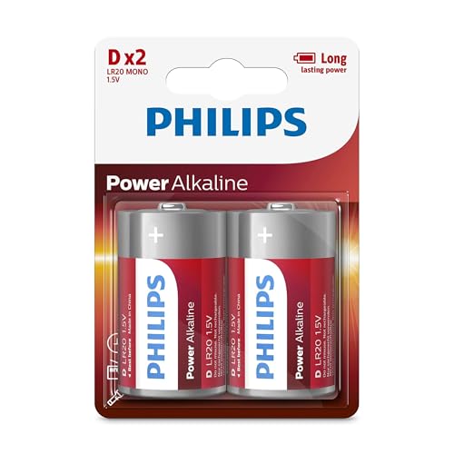 Pack de 2 piles Philips Power Alkaline D LR20 - vue 6