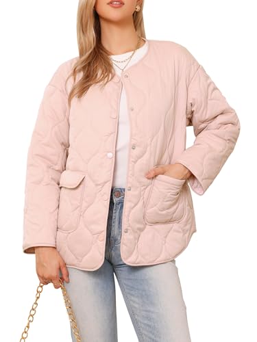 Vestes matelassées pour femme doudoune tendance boutonnée avec poches