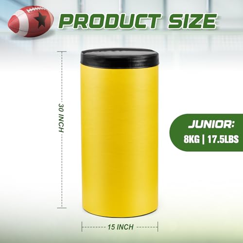 VioraWhite Low Height Football Tackle Dummies, 30\" Tall, 20 Lbs, Junior Football Contact Training Hit Blocking Dummy Heavy Duty for Junior Rugby Sport Practice, Simulation Blocking Pad for Rugby