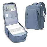 Suradar Borsa Cabina Ryanair 40x20x25 da Viaggio per Donne e Uomini, Bagaglio a Mano 14 Pollici Porta PC - Scuola, Trekking, Lavoro Blu Zaffiro