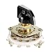uxcell 2P5T 2 Pole 5 Position 1 Deck Band Channel Rotary Switch Selector with Knob