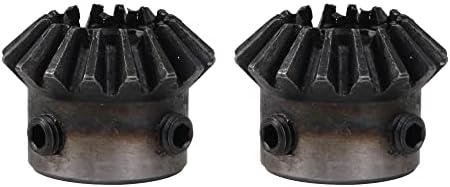 CNBTR Tapered Bevel Pinion Gear 12mm Hole Diameter 45# Steel 1.5 Module 16 Teeth Pack of 2