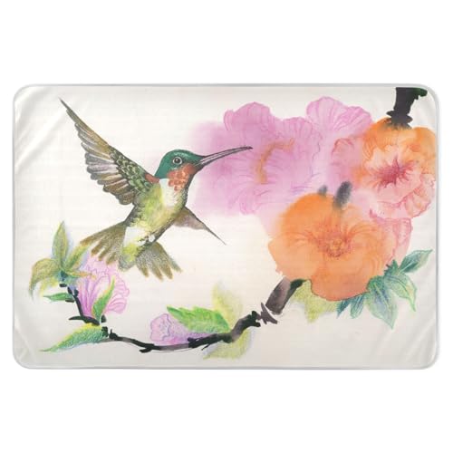 susiyo Bright Birds and Flowers Bed Pads for Incontinence Mattress Protector Anti-Slip Waterproof Pads (56