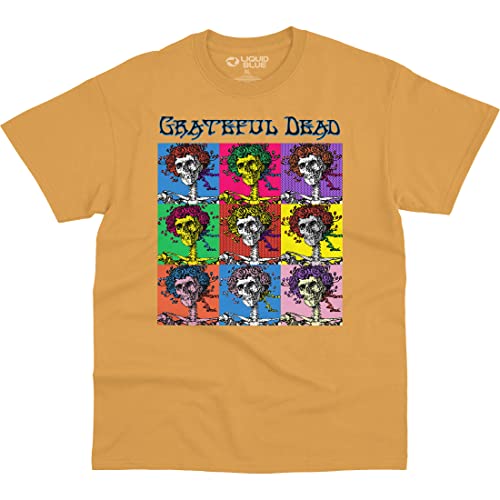 T-shirt Liquid Blue Grateful Dead Hollywood Bertha mixte en coton noir à col rond