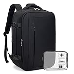 Xkdoai for Ryanair Cabin Bags 40x30x20, Travel Backpack with TSA Approved Clear Bag, Travel Bag 40x20x25 Underseat Carry-ons Hand Luggage Bag for Travelling Casual Daypack for Ryanair Plane