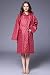 Cayuan Chubasquero con Capucha Mujeres Punto Imprimir Poncho de Lluvia Impermeable A...