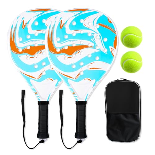 Raquettes de pickleball en fibre de carbone léger avec housse de transport pour adulte