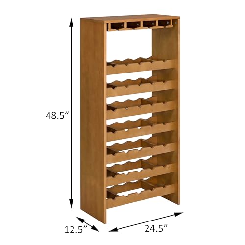 Soporte para botellas de vino 7 niveles madera miniatura 2