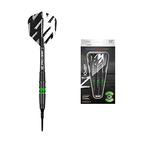 Fléchettes Vapor Z Target Darts avec grip antidérapant noir pour un vol stable
