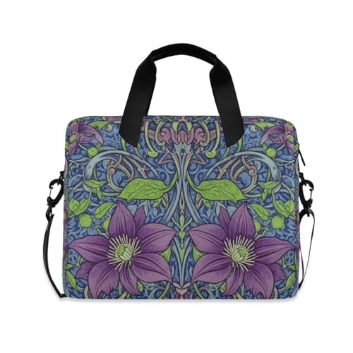 Funda para portátil 15-16 pulgadas patrón Clematis miniatura 1
