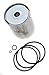 WIX Filters - 33196 Heavy Duty Cartridge Fuel Metal Canister, Pack of 1
