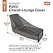 Classic Accessories Ravenna Water-Resistant 66 Inch Patio Chaise Lounge Chair Cover, Patio Furniture Covers