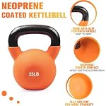 RitFit Neoprene Coated Kettlebell Weight Set, Solid Cast Iron - Image 2