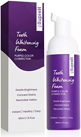 Purple Toothpaste for Teeth Whitening, Teeth Whitener, V-34 Color Corrector Toothpaste, Purple Teeth Whitening Toothpaste, Teeth Whitening Mousse, Foam Toothpaste Whitening Stain Removal