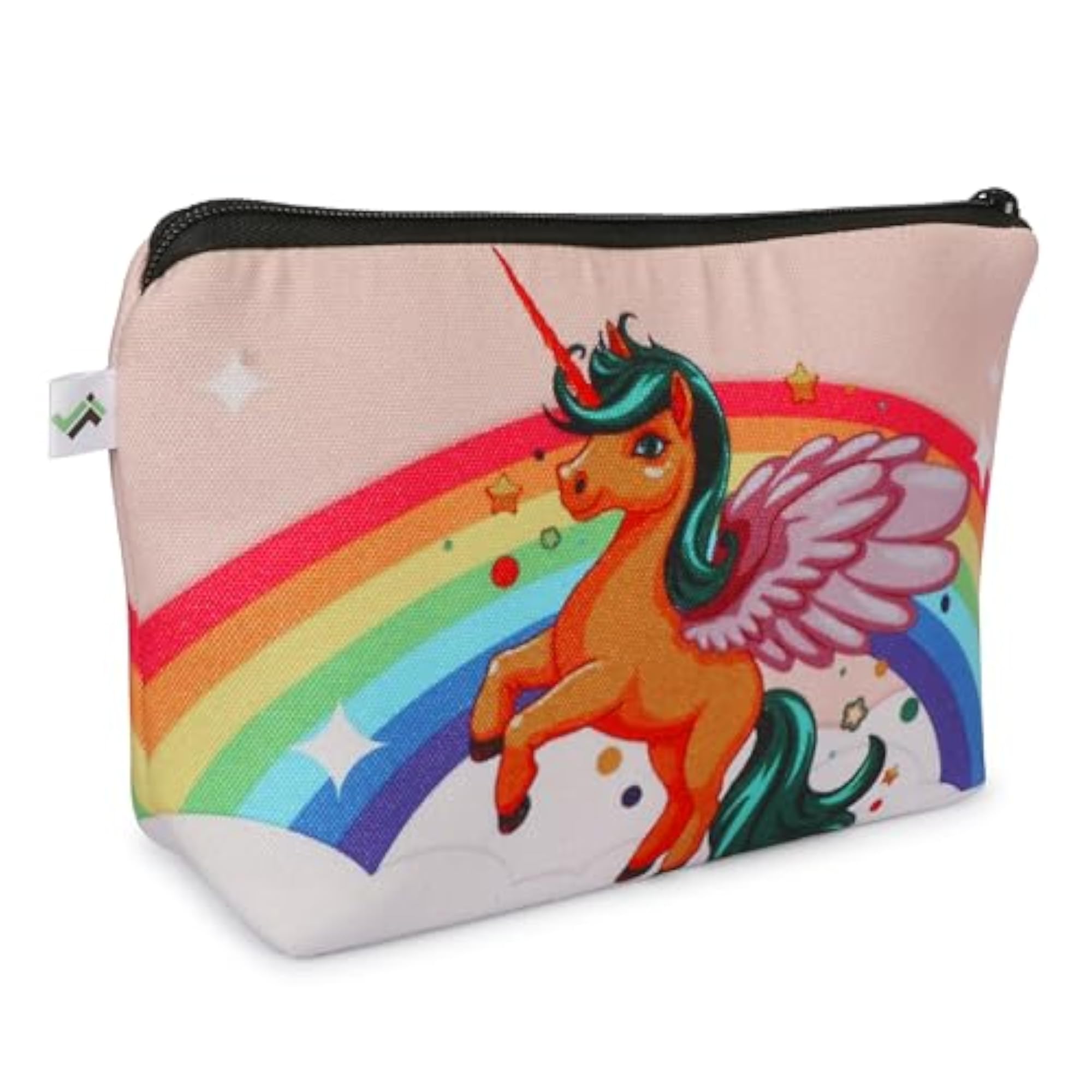 Unicorn Print Small Cosmetic Makeup Pouch for Women