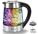 Produktbild Glas Wasserkocher mit Teesieb und Kalkfilter | 1,7 Liter | Temperatureinstellung 40°C-100°C | 2200 W | Edelstahl mit Temperaturwahl | 100% BPA FREI | Warmhaltefunktion | LED Beleuchtung im Farbwechsel