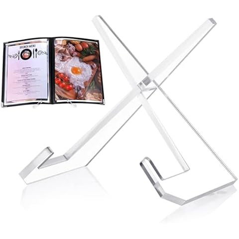 Menkxi Acrylic Cookbook Stand Cover