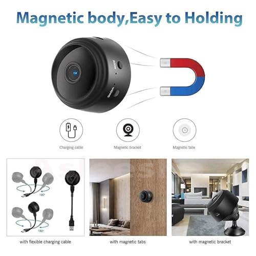 Drumstone ( 𝟏𝟔 𝐘𝐄𝐀𝐑 𝐖𝐀𝐑𝐑𝐀𝐍𝐓𝐘 Wireless HD WiFi Security Camera–Compact Design with Night Mode, Magnetic Mount for Home, Office, or Baby Monitoring Anytime, Anywhere via Smartphone App - Image 6 thumbnail