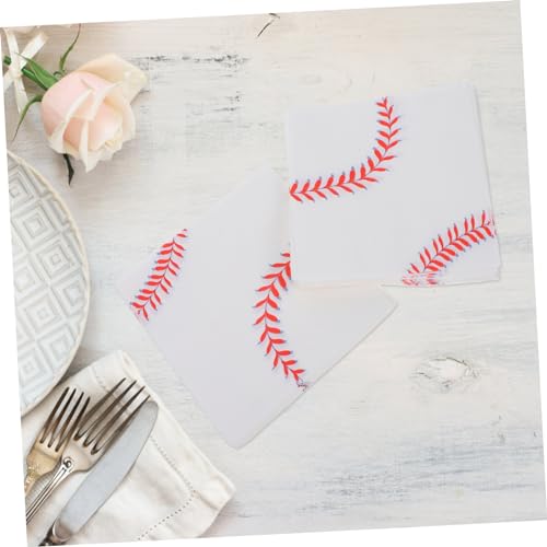 Vaguelly 40 Pçs Guardanapo De Beisebol Guardanapos De De Beisebol Guardanapos De Festa Esportiva Dec