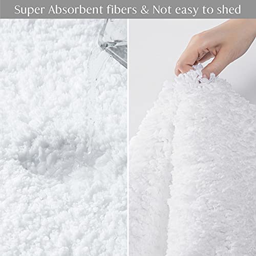 Ashler Runners Bathroom Rugs Long Non Slip Bathroom Rug Sets 2 Piece, Water Absorbing Bath Mat Ultra Soft Shower Rugs, Plush Machine Washable Bathroom Carpet #TOP4