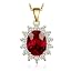 Q-Yellow Gold Plated Brass-CZ
