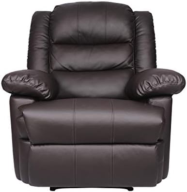 Innotic Recliner Armchair Manual Recliner Chairs Sofa PU Leather Reclining Chairs Sofas for Living Room Lounge Adjustable Leg Rest and Reclining Functions for Reading Home Theater Cinema