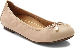 Vionic Women's Spark Minna Ballet Flat - Ladies Cap Toe Walking Flats