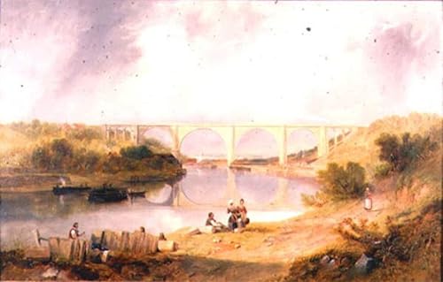 Tableaux sur toile moderne grand format netteté HD Pont sur la rivière Wear 60x90