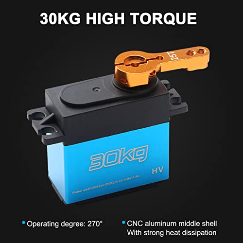 Servo Numérique 30 kg en acier inoxydable de haute précision avec bras de fixation 25T
