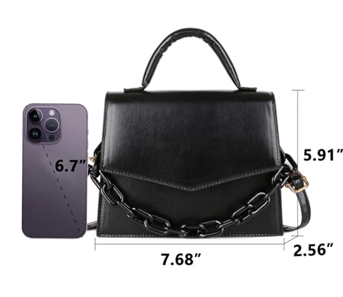 Image of BIBDOO Mini Purses for Women Small Handbag Cute Crossbody Bag (Black)