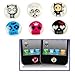 NOVAGO Pack de 6 Autocollants Stickers Bouton Home pour décorer iPhone 4/4S, iPhone 5/5C, iPad, iPad 2, iPad Mini (Tete Mort)