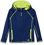 Ein durchgehender Reißverschluss vorne mit hohem Kragen und Seitentaschen an den Nähten machen diese Aktivjacke ultratragbar als Einzelstück oder als Basisschicht.