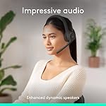 Logitech Zone 301 Wireless Bluetooth Headset with Noise-Canceling Microphone, Compatible with Windows, Mac, Chrome, Linux, iOS, iPadOS, Android – Graphite - Image 3